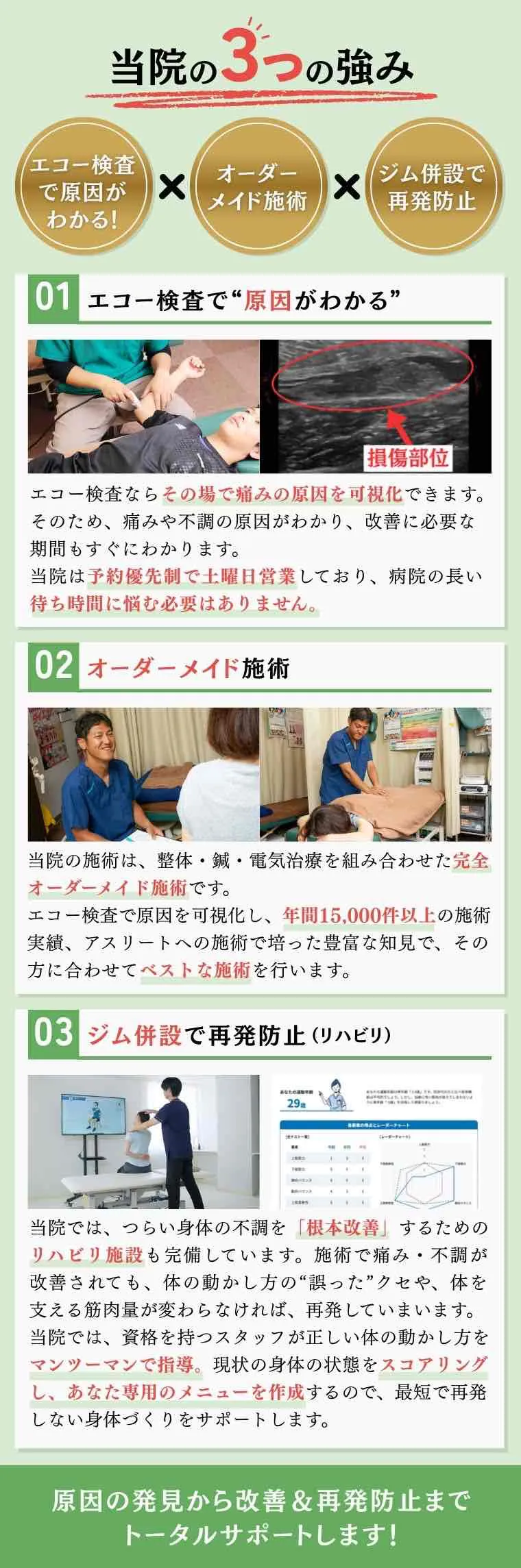 当院の3つの強み